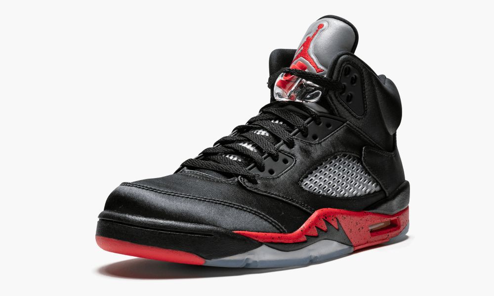 乔丹 Air Jordan 5复古黑红 “Satin Bred” AJ5 实战篮球鞋 136027 006