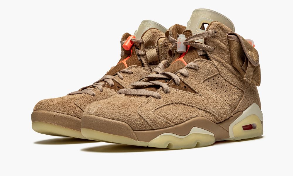 Air Jordan 6 Retro “Travis Scott – British Khaki” AJ6乔6实战篮球鞋 DH0690-200