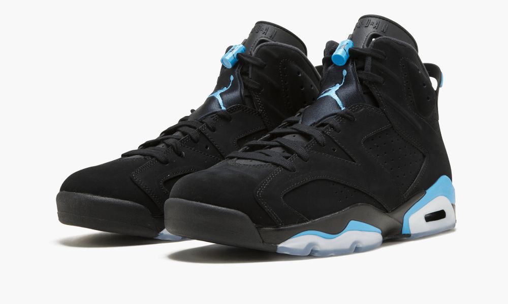 Air Jordan 6 Retro UNC AJ6 乔6黑北卡蓝 University Blue 篮球鞋 – 384664 006