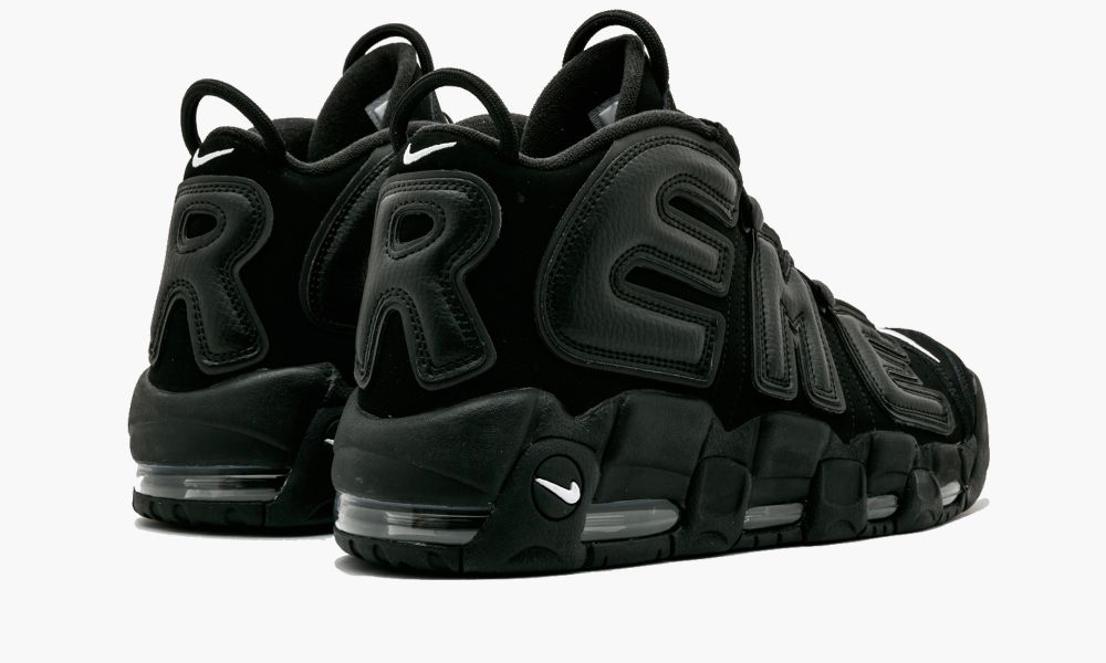 Nike Air More Uptempo Supreme联名黑色皮蓬大AIR球鞋902290 001 “Supreme – Suptempo Black”