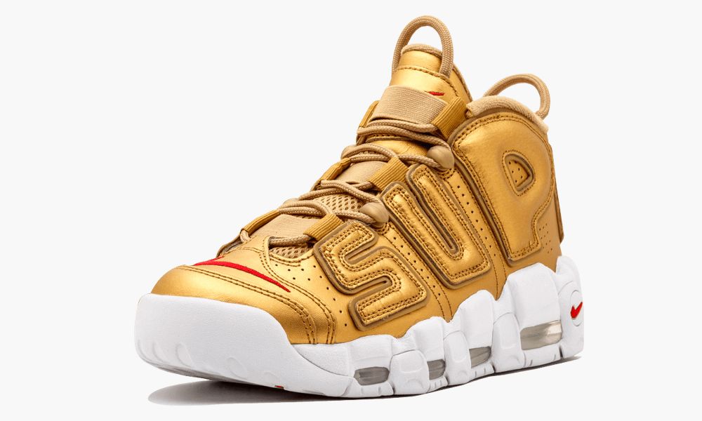 Nike Air More Uptempo supreme联名金色皮蓬大AIR 902290 700 “Supreme – Suptempo Gold”