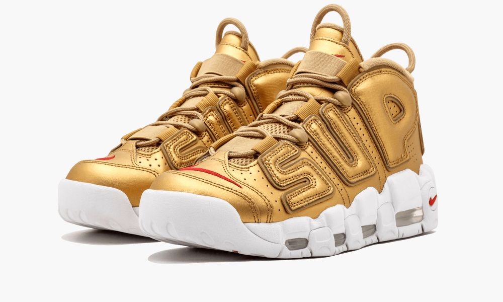 Nike Air More Uptempo supreme联名金色皮蓬大AIR 902290 700 “Supreme – Suptempo Gold”