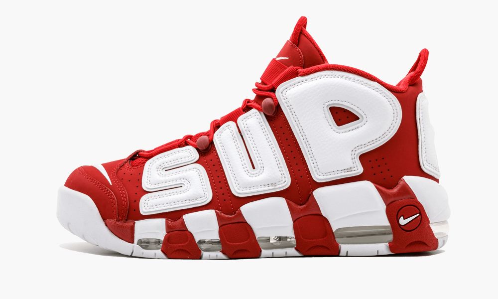 Nike耐克大Air More Uptempo Supreme联名白红色篮球鞋902290 600 “Supreme – Suptempo”