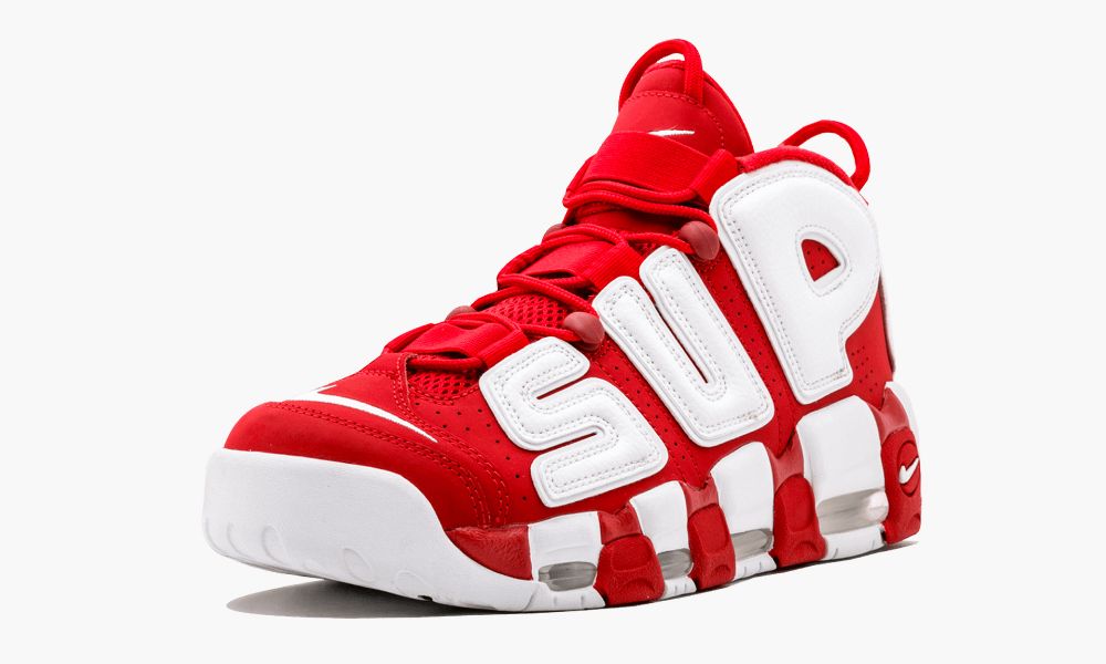 Nike耐克大Air More Uptempo Supreme联名白红色篮球鞋902290 600 “Supreme – Suptempo”