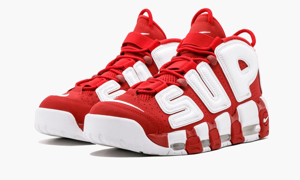 Nike耐克大Air More Uptempo Supreme联名白红色篮球鞋902290 600 “Supreme – Suptempo”