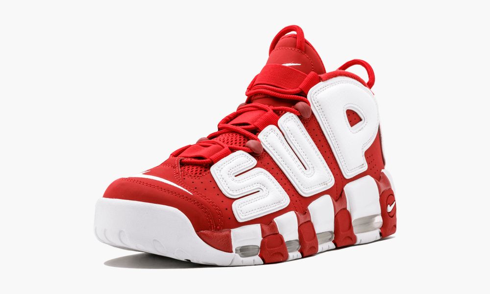 Nike耐克大Air More Uptempo Supreme联名白红色篮球鞋902290 600 “Supreme – Suptempo”