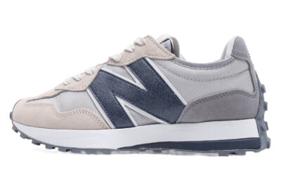 - New Balance MS327 白灰/海军蓝 NB327复古慢跑鞋 老爹鞋 MS327SC1