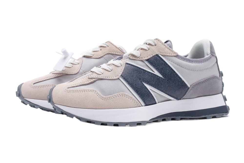 New Balance MS327 白灰/海军蓝 NB327复古慢跑鞋 老爹鞋 MS327SC1