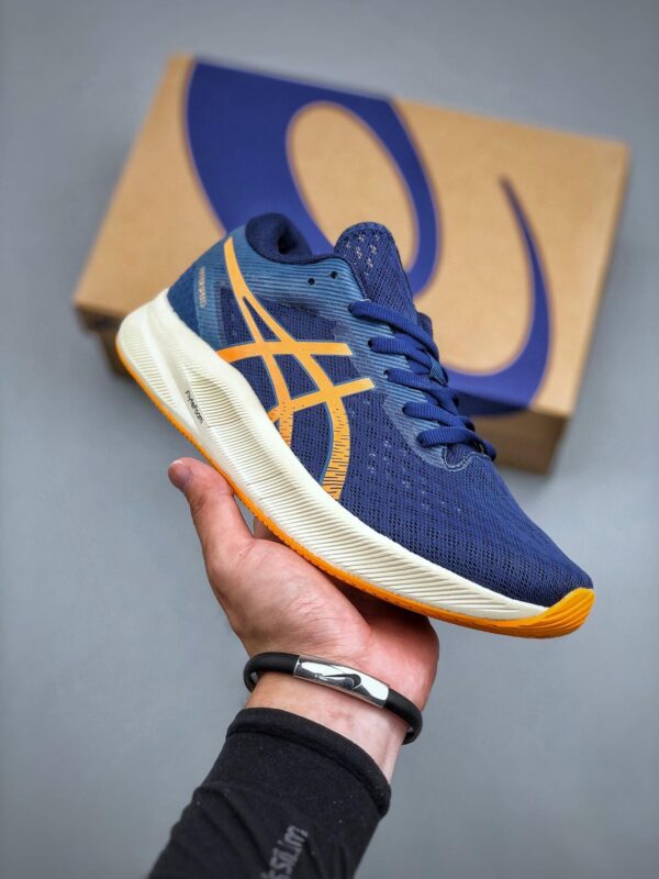 跑鞋, Asics Hyper Speed 2, 1011B495-400 - 亚瑟士 Asics Hyper Speed 2 竞速 轻便透气 低帮 休闲跑鞋 男款 蓝棕 1011B495-400