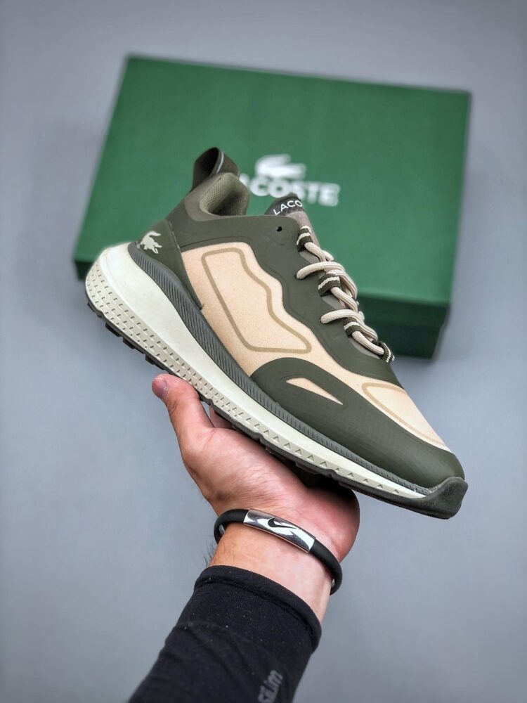 LACOSTE 英伦时尚风 防滑耐磨 透气运动鞋 白绿 运动鞋, LACOSTE - LACOSTE 英伦时尚风 防滑耐磨 透气运动鞋 白绿