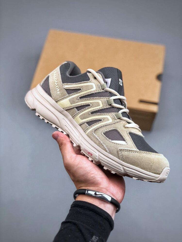 萨洛蒙 SALOMON X-Mission 4 Suede 防滑耐磨 低帮 户外功能鞋 男女同款 棕灰 417378 跑鞋, SALOMON X-Mission 4 Suede, 417378 - 萨洛蒙 SALOMON X-Mission 4 Suede 防滑耐磨 低帮 户外功能鞋 男女同款 棕灰 417378