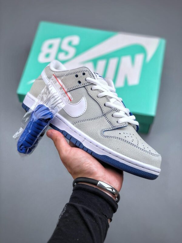 板鞋, Nike Dunk SB LOw PRM, CJ6884-100 - 耐克 Nike Dunk SB LOw PRM 爆裂纹 防滑耐磨 低帮 滑板板鞋 男女同款 白蓝 CJ6884-100
