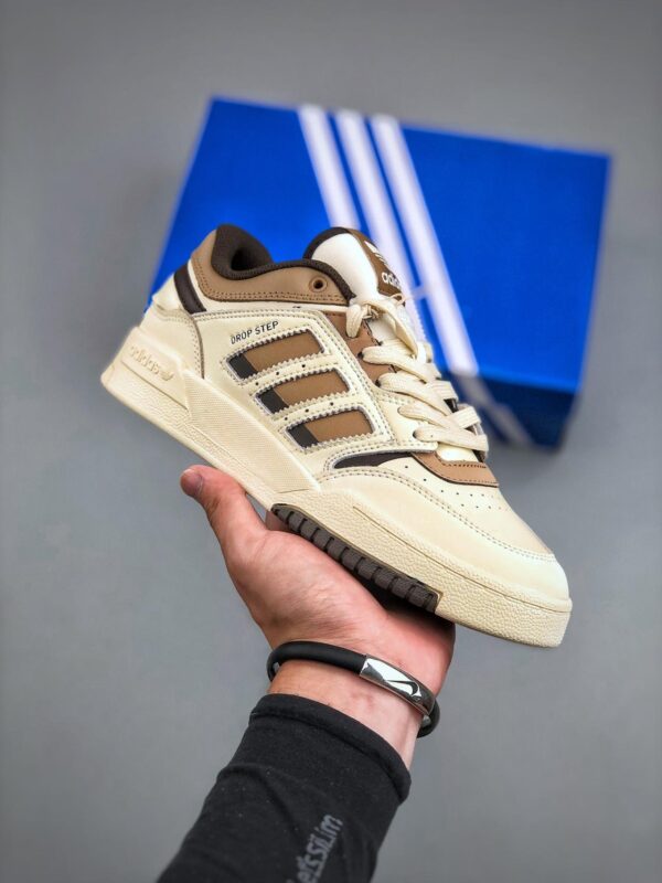 板鞋, 休闲板鞋, HO3684, Adidas Originals Drop Step, adidas Originals - 阿迪达斯 Adidas Originals Drop Step 防滑耐磨 低帮 休闲板鞋 男女同款 黄棕 HO3684