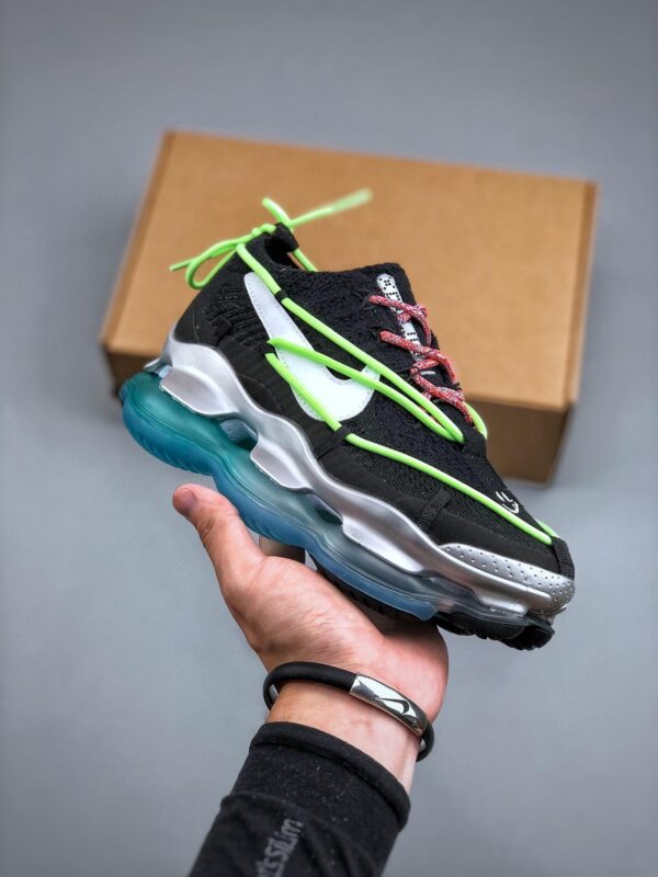 跑鞋, Nike Air Max Scorpion Fk, Nike Air Max Scorpion, FN8884-013 - 耐克 Nike Air Max Scorpion Fk 全掌气垫 减震回弹 低帮 运动跑鞋 黑绿蓝 FN8884-013