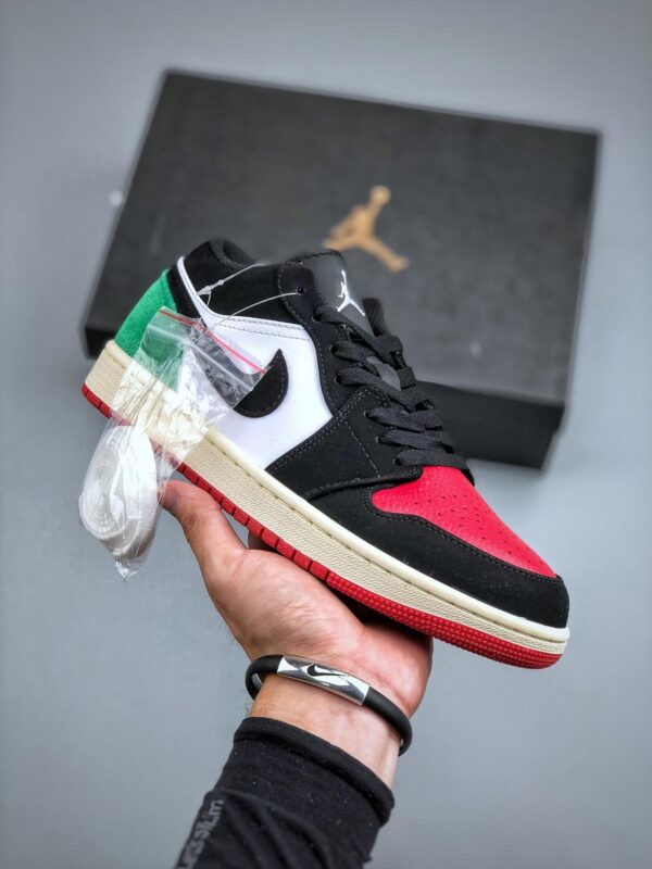 篮球鞋, 球鞋, Quai 54, Jordan Air Jordan 1Low“Quai 54”, FQ6703-100, Air Jordan 1 - 乔丹 Jordan Air Jordan 1Low“Quai 54” 耐磨透气 低都 复古篮球鞋 男款 黑白红 FQ6703-100