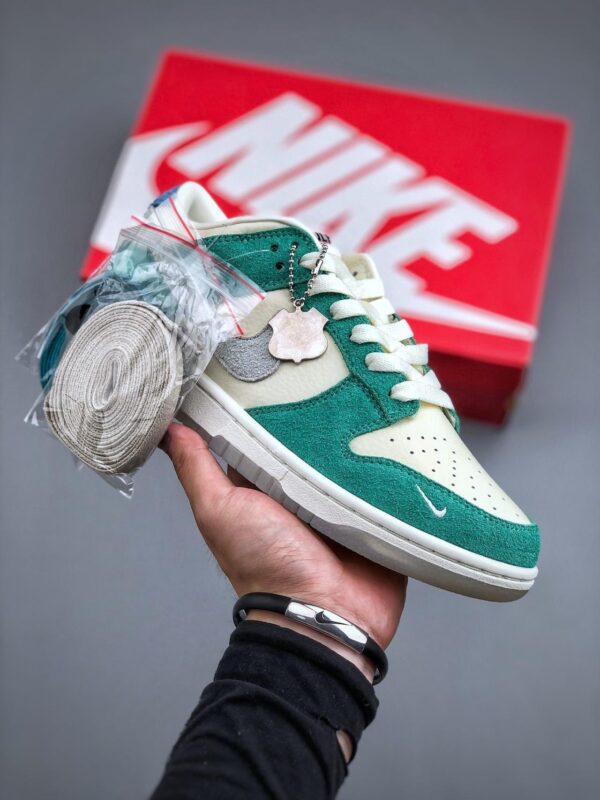 运动板鞋, 板鞋, Nike Dunk Low, Kasina x Nike Dunk Low road sign, CZ6501-101 - 耐克 Kasina x Nike Dunk Low road sign 联名款 防滑耐磨 低帮 休闲运动板鞋 男女同款 蒂芙尼绿 CZ6501-101