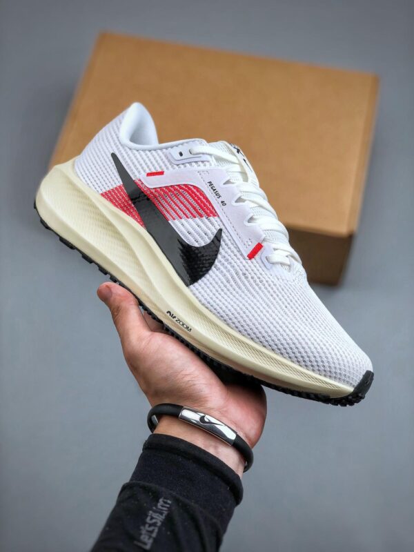 跑鞋, 跑步鞋, Nike Air Zoom Pegasus 40, FJ0686-100 - 耐克 Nike Air Zoom Pegasus 40 飞马系列 防滑耐磨 减震透气 低帮 运动跑鞋 白黑红 FJ0686-100