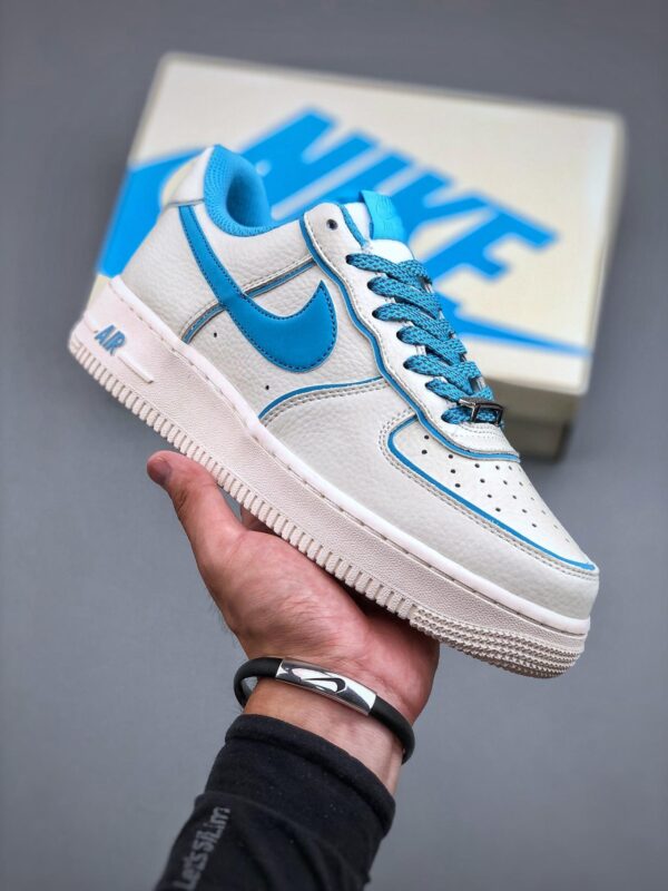 板鞋, 休闲板鞋, UH8958-066, Nike Air Force 1'07 Low, Nike Air Force 1, Air Force 1 - 耐克 Nike Air Force 1'07 Low 米白蓝炫彩 防滑耐磨减震 低帮 运动休闲板鞋 UH8958-066