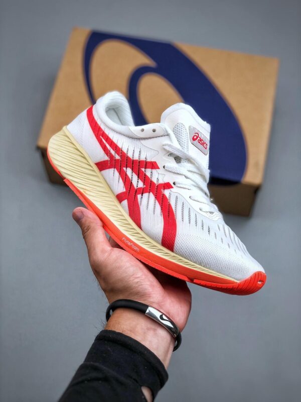 跑鞋, 跑步鞋, Asics Metaracer Tokyo, 1011A676-100 - 亚瑟士 Asics Metaracer Tokyo 马拉松竞速 轻便透气 低帮 运动跑步鞋 白红 1011A676-100
