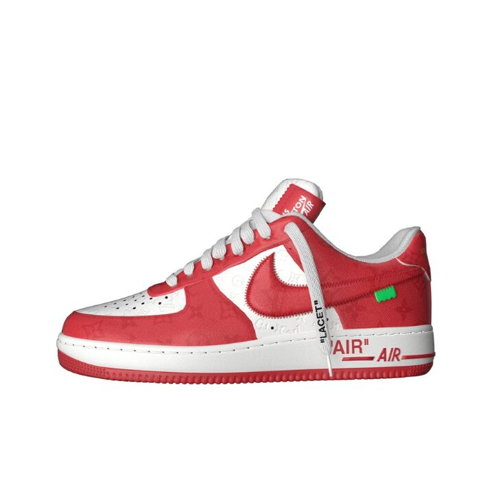 Louis Vuitton x Nike Air Force 1 Low 低帮休闲板鞋 红色 LV联名 1A9VA7