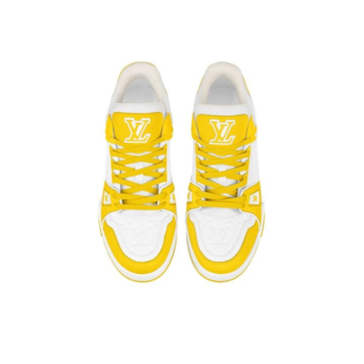 Louis Vuitton 路易威登 Trainer 小牛皮 低帮板鞋 男女同款 黄色 1AA6XM