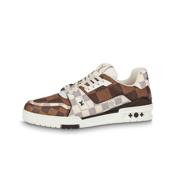 LOUIS VUITTON Trainer 棋盘格 板鞋 男女同款 棕色