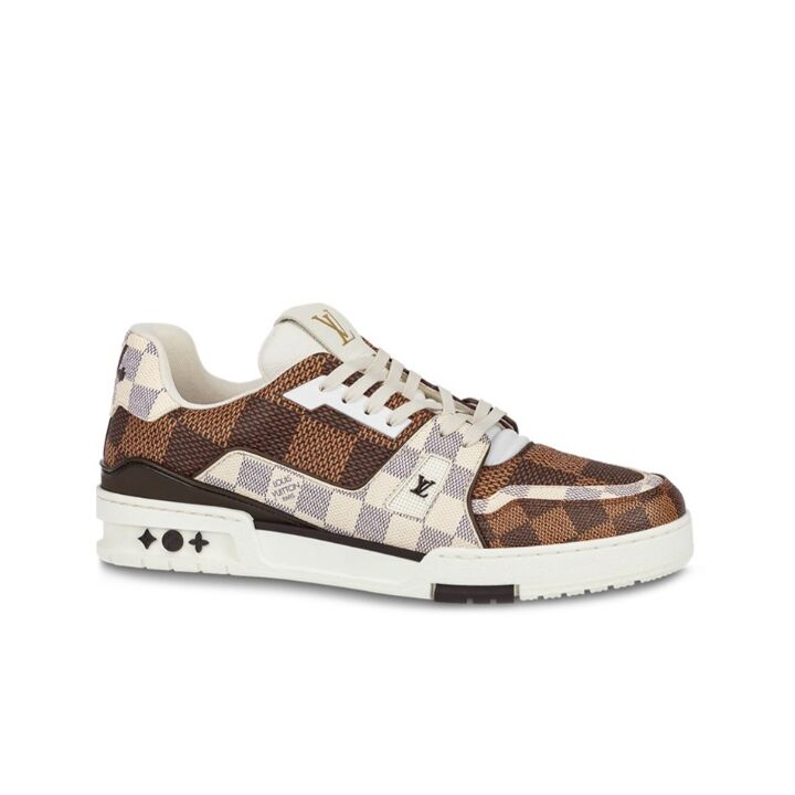 1AAST3 2 - LOUIS VUITTON Trainer 棋盘格 板鞋 男女同款 棕色 1AAST3
