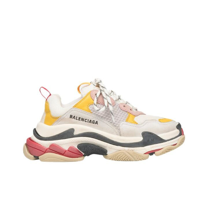 524038W09O59035 2 - Balenciaga 巴黎世家 Triple S 网眼 水洗 白粉色 524038W09O59035