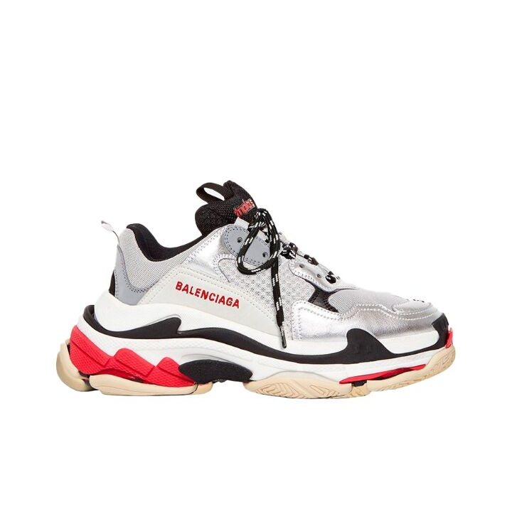 Balenciaga 巴黎世家 Triple S 复古老爹鞋 灰银黑 524039W09O31081