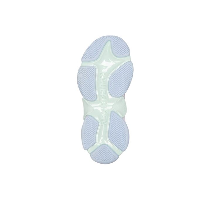Balenciaga 巴黎世家 Zapatilla Triple S 复古老爹鞋 米白紫 524039W2CA19045