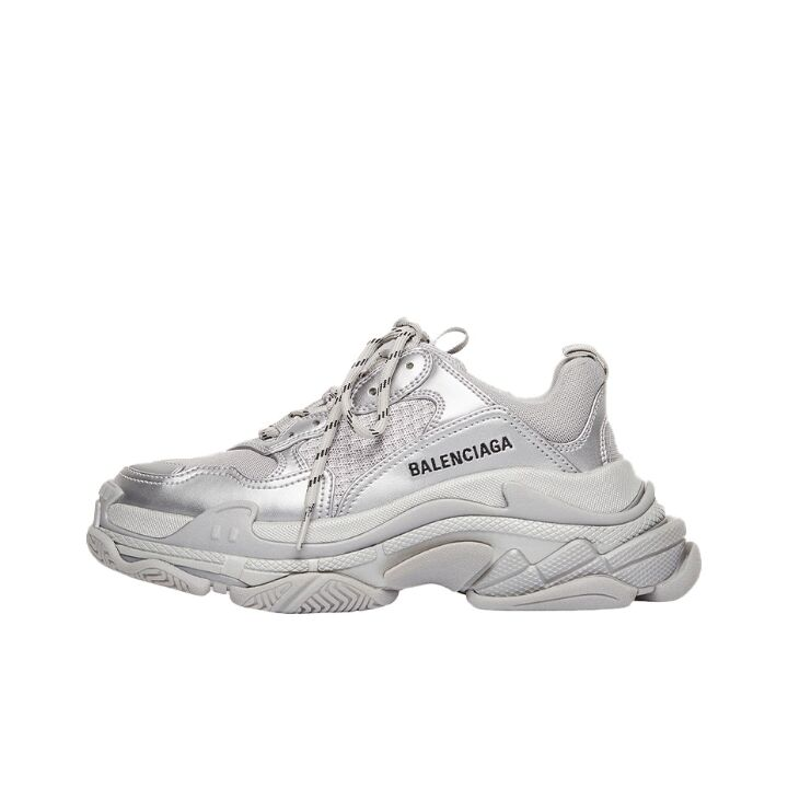 Balenciaga 巴黎世家 Triple S 复古老爹鞋 银色