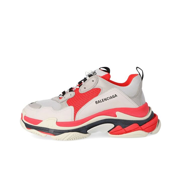 Balenciaga 巴黎世家 Triple S 老爹鞋 灰红