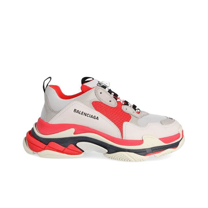 536737W09OH6495 2 - Balenciaga 巴黎世家 Triple S 老爹鞋 灰红 536737W09OH6495