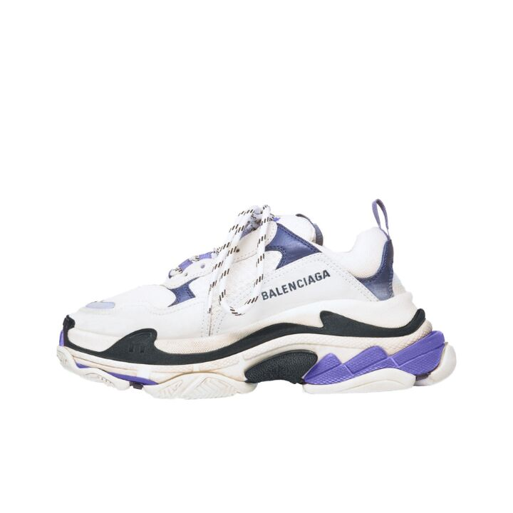 Balenciaga 巴黎世家 Triple S 网眼 运动鞋 白蓝 541641W09OF9095