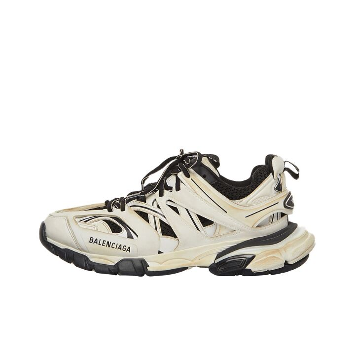 Balenciaga巴黎世家 Track 1.0 Worn Out 百搭 户外厚底 低帮 老爹鞋  米白黑