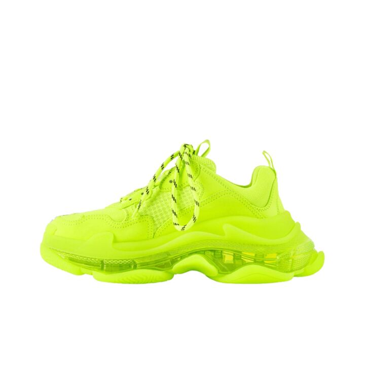 Balenciaga 巴黎世家 Triple S Clear Sole 荧光黄