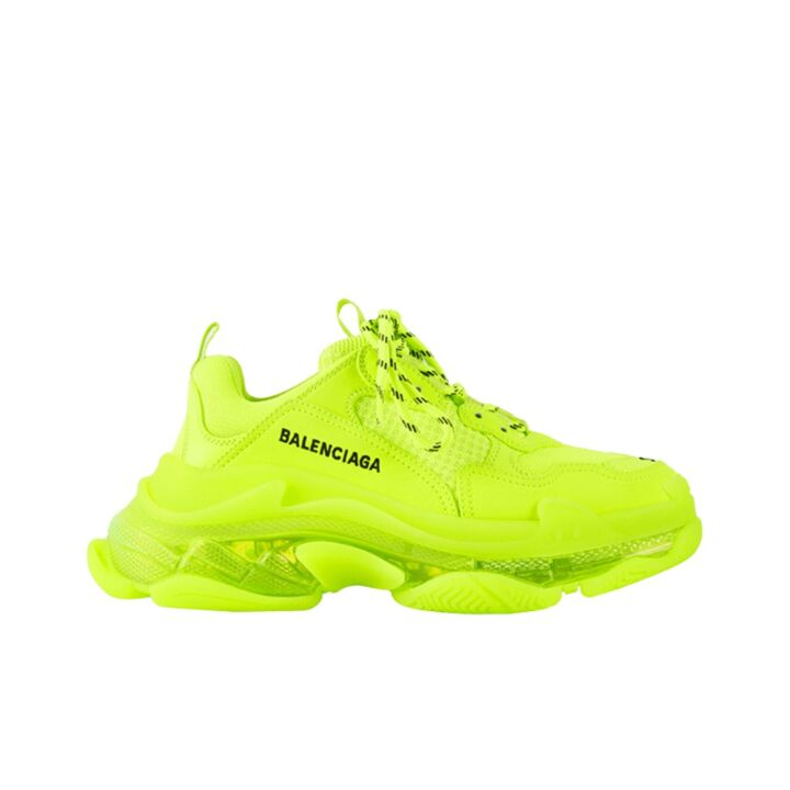 Balenciaga 巴黎世家 Triple S Clear Sole 荧光黄 544351W2FF17320