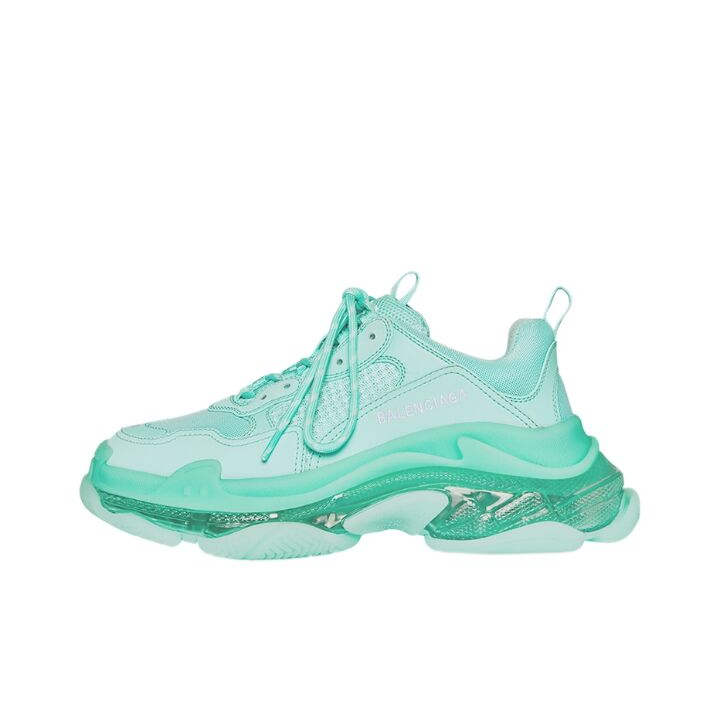 Balenciaga 巴黎世家 Triple S Clear Sole 老爹鞋 清新绿