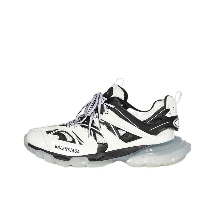 Balenciaga 巴黎世家 Track Sneaker Clear Sole 老爹鞋 白黑 647741W3BZ29010