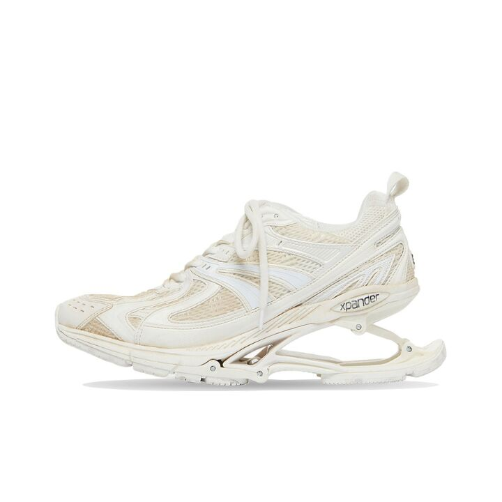 Balenciaga巴黎世家 X-Pander 网布 低帮 运动鞋 米白色