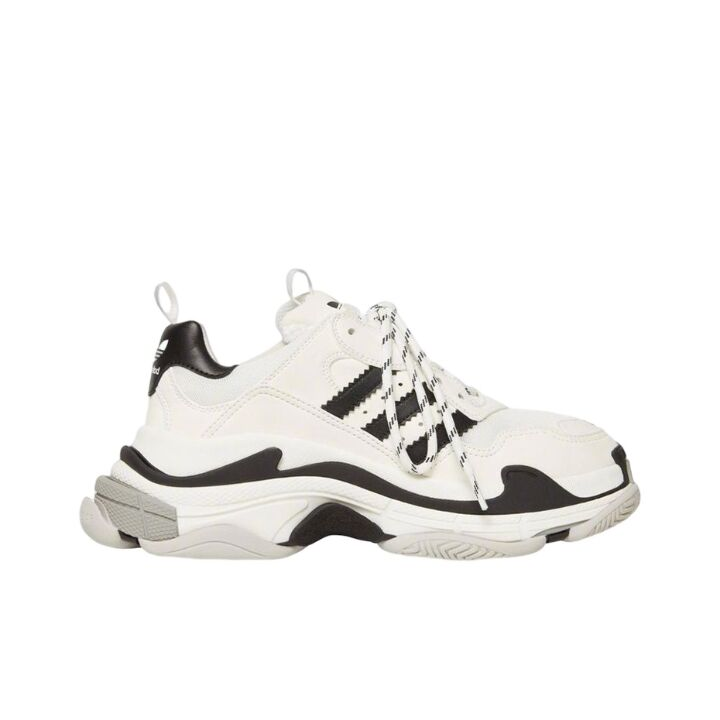 710021W2ZB19112 2 - adidas originals x Balenciaga巴黎世家 Triple S 低帮 老爹鞋  白色 710021W2ZB19112