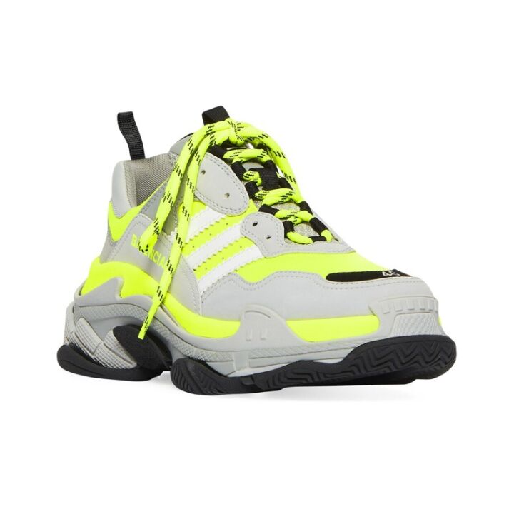 712821W2ZB57512 2 - adidas originals x Balenciaga巴黎世家 Triple S 系带 低帮 老爹鞋  灰绿 712821W2ZB57512