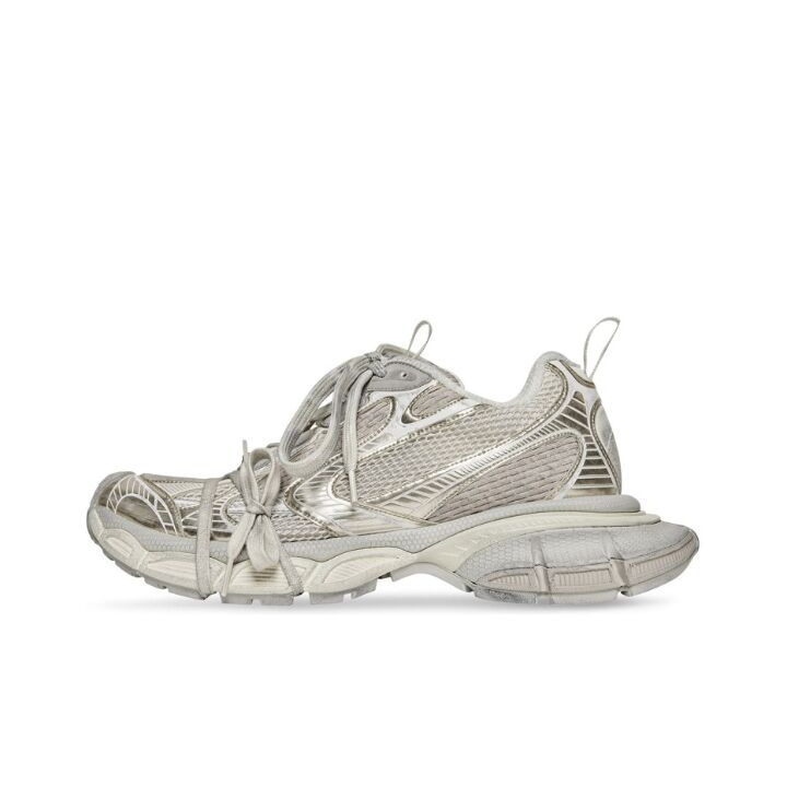 Balenciaga巴黎世家 3XL 网布 系带 做旧 低帮 老爹鞋 浅米色