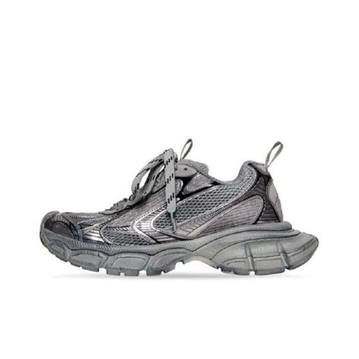 Balenciaga巴黎世家 3XL 网布 系带 做旧 低帮 老爹鞋  银灰