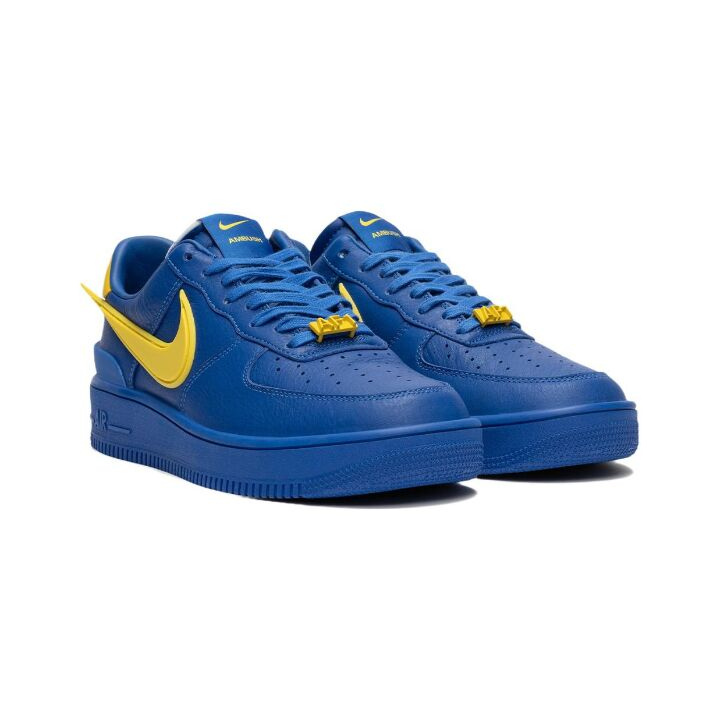 AMBUSH x Nike Air Force 1 Low “Game Royal and Vivid Sulfur” 联名款 板鞋 男女同款 蓝黄色 DV3464-400