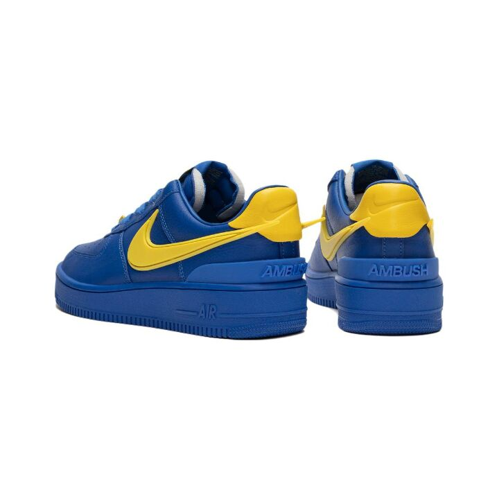 AMBUSH x Nike Air Force 1 Low “Game Royal and Vivid Sulfur” 联名款 板鞋 男女同款 蓝黄色 DV3464-400