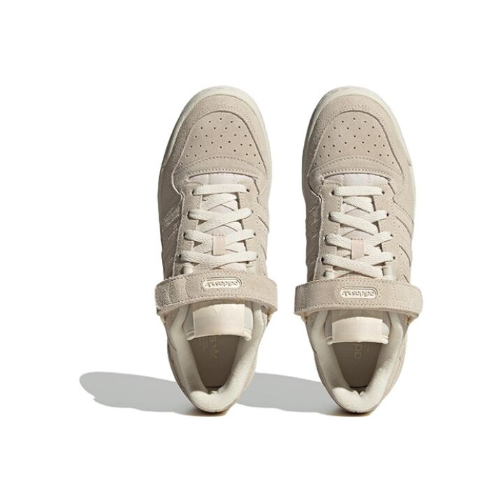 adidas originals FORUM Low 舒适 低帮 板鞋 女款 米色 FZ6534