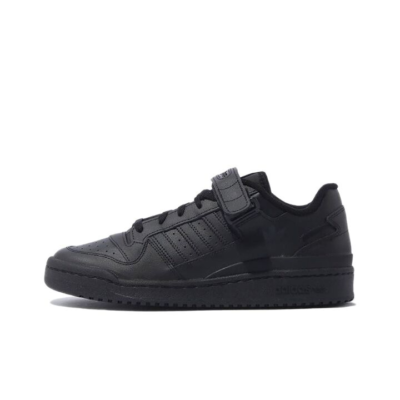 adidas originals FORUM Low Triple Black 魔术贴 低帮 板鞋 男女同款 黑色 GV9766