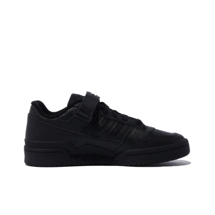 adidas originals FORUM Low Triple Black 魔术贴 低帮 板鞋 男女同款 黑色 GV9766