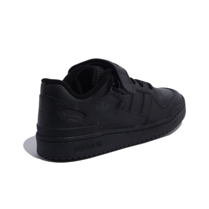 adidas originals FORUM Low Triple Black 魔术贴 低帮 板鞋 男女同款 黑色 GV9766